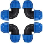 Checarzhn - - no1 - 4 pcs a 32mm tuyau d'eau coude connecteur en pe plastique raccord rapide accessoires ... Checarzhn - - no1 - 4 pcs a 32mm tuyau d'eau coude connecteur en pe plastique raccord rapide accessoires ...
