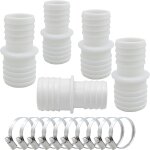 Checarzhn - - no1 - lot de 5 raccords de tuyau de piscine  32 a 38 mm avec 10 colliers de serrage, raccord ...