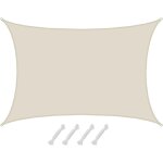 Checarzhn - - no1 - 6x5 voile d'ombrage rectangulaire - 98% uv protection - toile d'ombrage impermable ...