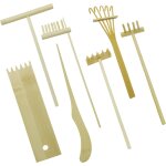 Checarzhn - - no1 - 7 pcs zen de jardin outils mini zen sable bambou mini rakes a outils zen pour le ...
