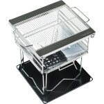 Checarzhn - - no1 - barbecue de camping au charbon de bois pliable portable en acier inoxydable autres ...
