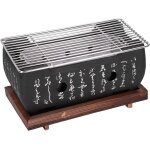 Checarzhn - - no1 - barbecue japonais grill mini mnage en alliage d'aluminium charcoal barbecue pole ...