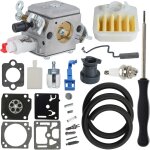 Checarzhn - - no1 - carburateur 503283208 pour husqvarna 340 340e 340epa 345 345e 345epa 346xp 350epa ...
