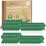 Checarzhn - - no1 - clips pour attacher les plantes 80clips30 grandes + 50 petits vert pour plantes ...