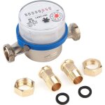 Checarzhn - - no1 - compteur eau, compteur d'eau, compteur d'eau, 15mm 1 / 2 compteur d'eau froide en ...