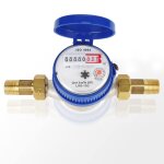 Checarzhn - - no1 - compteur d'eau froide jardin, compteur d'eau froide 15mm 1 / 2 pouce calibr, compteur ...