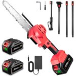 Checarzhn - - no1 - elagueuse sur perche sans fil, 2 en 1 tronconneuse a batterie et coupe branche telescopiqu ... Checarzhn - - no1 - elagueuse sur perche sans fil, 2 en 1 tronconneuse a batterie et coupe branche telescopiqu ...