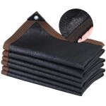 Checarzhn - - no1 - filet ombrage, 3x3m filet d'ombrage, 80% anti uv filet protection solaire, noir filet ...
