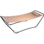 Checarzhn - - no1 - hamac de jardin en acier ¿ hamac avec support et coussin, idal pour se dtendre ...