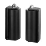 Checarzhn - - no1 - kit portail coulissant, quincaillerie de porte roulante, support forme c, rouleau ...