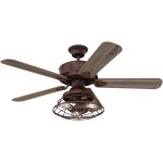 Checarzhn - - no1 - lighting 7220540 ventilateur de plafond dintrieur barnett de 122 cm en bois nu, ...