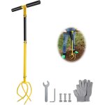 Checarzhn - - no1 - manuel twist tiller griffe de jardin, cultivateur de griff amovible avec manche, ... Checarzhn - - no1 - manuel twist tiller griffe de jardin, cultivateur de griff amovible avec manche, ...