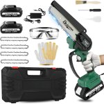 Checarzhn - - no1 - mini trononneuse avec batterie, professionnelle, lgre, avec moteur sans balais ...