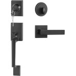 Checarzhn - - no1 - paire de poignes de porte dentre avec pne dormant, poignes carres en alliage ...