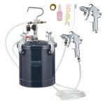 Checarzhn - - no1 - pistolet a peinture avec rservoir 10 l pot de pression de peinture entre dair 6, ...