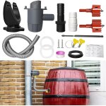 Checarzhn - - no1 - recuperateur d eau de pluie pour tuyau de descente  70 - 110mm, recuperateur d eau ...