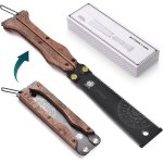 Checarzhn - - no1 - scie d'elagage, 24 cm, avec lame en acier sk5, pour l'abattage d'arbres, le jardinage, ...
