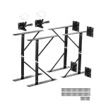 Checarzhn - - no1 - support d'angle de portail anti - affaissement en fer, kit quincaillerie de cadre ...