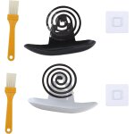 Checarzhn - - no1 - support spirale anti moustique 2 pices porte spirale anti moustique avec 2 s et ...