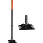 Checarzhn - - no1 - tamper de jardin en acier avec poigne de 114, 3 cm, outil de tamper au sol a la ...