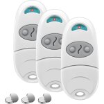 Checarzhn - - no1 - tlcommande pour portail, 3 packs tlcommande portail 433, 92 mhz, tlcommande ...