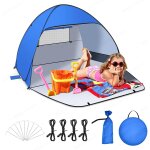 Checarzhn - - no1 - tente de plage pop up pour, systme pop - up, haute protection solaire fps 50 + , ...