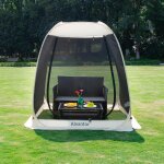 Checarzhn - - no1 - tonnelle pour 6 / 10 / 15 personnes avec parois moustiquaires, installation instantane, ...