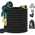 Checarzhn - - no1 - tuyau d'arro de 30 m avec pistolet pulvrisateur 10 modes et connecteurs en laiton ...