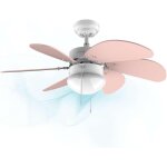 Checarzhn - - no1 - ventilateur de plafond energysilence 3600 vision nude. 50 w, diamtre 92 cm, lampe, ...