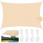 Checarzhn - - no1 - voile d'ombrage imperméable rectangulaire 3 x 5m toile ombrage 95% une protection ... Checarzhn - - no1 - voile d'ombrage imperméable rectangulaire 3 x 5m toile ombrage 95% une protection ...