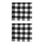 Chemin de table a carreaux en coton - polyester, plaid noir et blanc fait a la main, 14 x new - 2pcs ... Chemin de table a carreaux en coton - polyester, plaid noir et blanc fait a la main, 14 x new - 2pcs ...