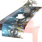 Chemin de table citrouille effrayant pour halloween, décoration d'intérieur, 35 x 180 cm, nuit sombre ... Chemin de table citrouille effrayant pour halloween, décoration d'intérieur, 35 x 180 cm, nuit sombre ...