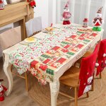 Chemin de table de no�l, d�coration r�tro, couverture, nappe pour la maison, festival, f�te, salon