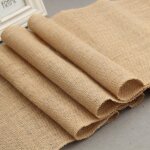 Chemin de table rustique vintage en toile de jute, chemin de table shabby pour restaurant hessien, chemin ...
