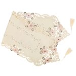 Chemin de table a th brod vintage, couverture de table a fleurs pour fte de mariage, banquet