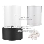 Chemine au biothanol, foyer de table, bol de chemine bio, pot pour intrieur et extrieur, maison, ...