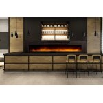 Chemine electrique encastrable 180cm noir