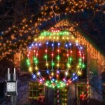 Cheng - boules lumineuses de noël, 30cm 120 led boules lumières décoration noël extérieure avec minuterie ... Cheng - boules lumineuses de noël, 30cm 120 led boules lumières décoration noël extérieure avec minuterie ...