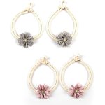 Cheng - embrasse rideau 4 pices - attache rideau rglable sans percage - dcoration florale avec perles ...