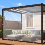 Chenquansarl - 1 bche transparente avec ?illets, 2 m x 3 m, bche transparente, bche impermable pour ...