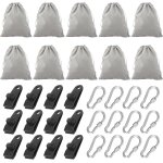 Chenquansarl - lot de 10 sacs de poids pour tonnelle, rideaux en plein air, poids de nappe avec 12 mousquetons ... Chenquansarl - lot de 10 sacs de poids pour tonnelle, rideaux en plein air, poids de nappe avec 12 mousquetons ...