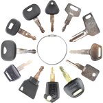 Chenquansarl - lot de 12 clés d'allumage de rechange universelles pour excavatrices, engins de construction, ... Chenquansarl - lot de 12 clés d'allumage de rechange universelles pour excavatrices, engins de construction, ...