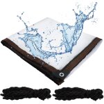 Chenquansarl - lot de 2 bches transparentes impermables et trs rsistantes en pvc avec ?illets et ...