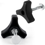 Chenquansarl - lot de 2 boutons de poignée de tondeuse a gazon ecrou boulons accessoires pour tondeuse ... Chenquansarl - lot de 2 boutons de poignée de tondeuse a gazon ecrou boulons accessoires pour tondeuse ...