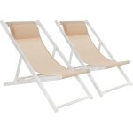 Chenquansarl - lot de 2 cha longue pliable, coton bains de soleil fauteuil relax de plage pour intérieur ... Chenquansarl - lot de 2 cha longue pliable, coton bains de soleil fauteuil relax de plage pour intérieur ...