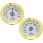 Chenquansarl - 2 pcs 38 mm rond en alliage hygromètre pour moniteur précis etui de guitare etui a cigares ... Chenquansarl - 2 pcs 38 mm rond en alliage hygromètre pour moniteur précis etui de guitare etui a cigares ...