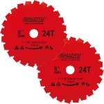 Chenquansarl - 200x2. 0mm - 24t, lame de dbroussailleuse, ensemble 2 pice, arbre 25. 4mm, avec adaptateur ...