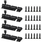 Chenquansarl - 4 pcs verrou targette porte, serrure porte coulissante, verrou de porte, boulons de verrouillag ...