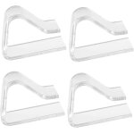 Chenquansarl - 4 pices clips de nappe table anti - glissant, clip transparent pour fixation de nappe, ...