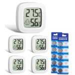 Chenquansarl - 5 pièces thermomètre hygromètre interieur numérique, indicateur du niveau de confort, ... Chenquansarl - 5 pièces thermomètre hygromètre interieur numérique, indicateur du niveau de confort, ...